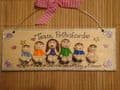 6 character 3d Family Sign Handmade Personalised Plaque Customised Unique Gift Welcome